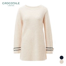 A라인 배색라운드넥 니트 CL9SSW101