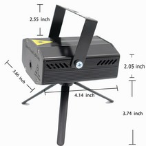 레이져프로젝터 움직이는 무대조명 램휴대용 미니 LED R & G 레이저 프로젝터 원격 무대 조명 효과 조, 02 without remote_04 영국 플러그