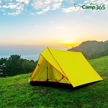 [캠프365] 경량 노폴텐트 A형 옐로우 아이보리 등산 백패킹, 단품