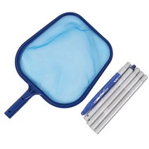 낙엽송풍기 나뭇잎 청소기 무선Retractable Swimming Pool Net Tool Skimmer Pond Bathtub Fallen Leaves C, 02 1 net with 5 rod
