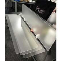 책상 칸막이 파티션 학생 투명 반투명 가림막 가림판 푸드코트 관공서 학교책상 학원책상, 클립이있는 반투명 매트 40 * 30cm