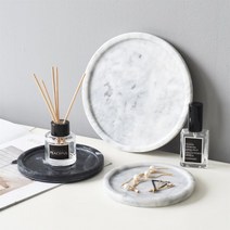 천연 대리석 원형 트레이