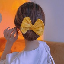 기타헤어소품 파마약 헤어클립1PC Deft Hair Bun 머리띠 헤어 클립 패션 편리한 발톱 스타일링 도구 여성용, 04 Yellow