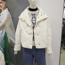 ab.f.z Abfz DP01 하이넥 오버핏 다운 크롭 패딩 AFW4HD01K