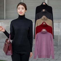 엄마옷 모슬린 심플 울 폴라 티셔츠 TP109225마담 미시옷 50대 중년여성의류 60대 엄마옷 빅사이즈 할머니옷 여성옷