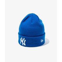 뉴에라 MLB 미국정품 리그 베이직 커프 뉴욕 양키스 비니 블루 아주르 KNIT LEAGUE BASIC CUFF NEYYAN BLU AZ