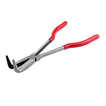 THE WAROOM SHOP 용광로 주조 청동 용 내구성 도가니 집게 긴 코 플라이어, 90도, 고탄소강