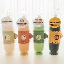 어린이집 생일 답례품 선물 구디백 유치원 칫솔통 칫솔세트 케이스, 그물망 완포장(칫솔통+칫솔1+행택)민트토끼 1개