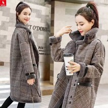 Sevalo 여성 겨울 가을 울라이크 무스탕 코트