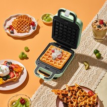 아침식사 디저트 와플 샌드위치 크로플 다양한사용, 레드