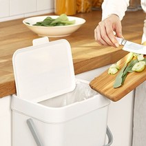 [응다팔아6279] 음식물통 음식물수거함 걸이형휴지통 가정용쓰레기통 밀폐잔반처리통, ★★옵션확인必 걸이형 음식물 쓰레기통 잔반통, ★★옵션확인必 다크그레이