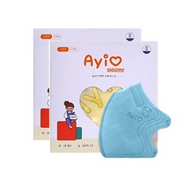 아이러브 새부리형 소형 M 마스크 50매 묶음, M 소형 (5세 부터 8세용) 1개, 스카이블루