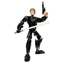 스타 워즈 빌드 가능 그림 Boba Fett Stormtrooper 다스 베이더 Kylo Ren Chewbacca 일반 Grievou 액션 피규어 Kids Boy Toy Gift, Luke Skywalker
