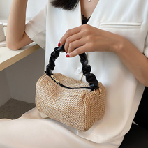 고급형 라탄 미니 크로스백