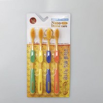 수입 골드 금모 칫솔 금 4pcs 기능성치솔 금 4p금 이중 대경물류, 벤타샵4색혼합 1세트