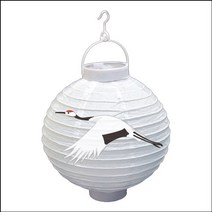 창작용 원형 LED 한지등(20cm)