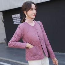 【DF】 새로운 칼라 경량 소프트 자켓 여성 짧은 흰색 오리 따뜻한 라이너 가을 겨울 유행 코트