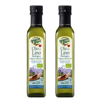 이태리산 유기농100% 고챠도로 아마씨유 냉압착 250mlx2병 아마씨기름 아마씨오일
