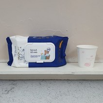 맑은하루 물티슈 남색 100매 캡형물티슈 티슈 물휴지 물티슈캡형 코튼물티슈, 본상품, 상세페이지 참조