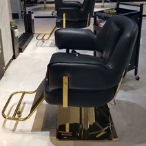 스페셜 다양한 색상 미용실의자 이발소 인테리어 소프트체어 가구 미용 전동의자 붙박이, 블랙
