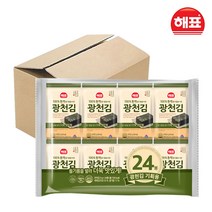 사조해표 광천김(5gx24봉) 광천 도시락김, 6개, 5g
