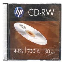 HP CD-RW 슬림케이스 10장(케이스개별포장) 음악공CD, CD-RW(10P)