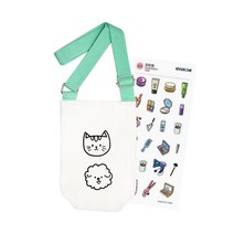 텀블러백 만들기 에코가방 diy, 동물＋스티커증정