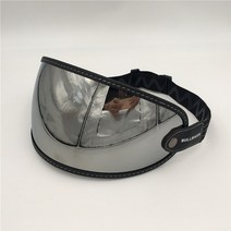 레트로 오토바이 헬멧 버블 쉴드 렌즈 앞 유리 선글라스 biltwell gringo 벨 루비 헬멧 고글 용 액세서리, 은, 협력사