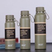 대용량 진공 보온컵 야외 운동 대용량 보온컵, 녹색, 850ml, 850ml
