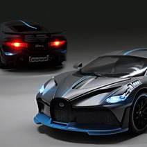 1:32 부가티 시론 디보 모형 다이캐스트 전시 하이퍼카 슈퍼카, 빅테일 GTR 화이트 박스 포함