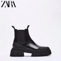 ZARA 자라 트랙솔 플랫 앵클부츠