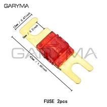 ANS-H 1 웨이 Midi 퓨즈 홀더 ANS-8 안전 플레이트베이스 카 캐리어 퓨즈 박스 볼트 타입 20A 50A 70A 80A, 02 U type Fuse x 2pcs_09 125A