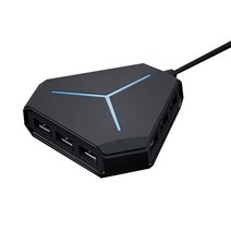 usb멀티허브 포트 노트북 PC 케이블 빠른 다중 장치 분배기 어댑터 인터페이스 카드, 01 6 USB 2 0 black