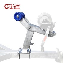 윈치 브래킷 포스트 보트 트레일러 보우 롤러 50X70 MM 스퀘어 튜브 파이프 U 볼트 부품 액세서리, 한개옵션0