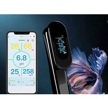 수족관 모니터링 측정기 스마트 수질 온도계 ph 염분 용존 산소, 스프링 클립 버전 WiFi 6-in-1