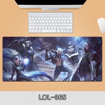 게이밍 장패드 롤 LOL 디자인 마우스 패드 79종 시리즈 리그 오브 레전드 장패드 3-4mm 두께, LOL-365, 800*300*3mm