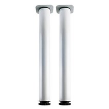 철물의민족 알루미늄 식탁다리 책상다리 700mm 다리발 가구발 상다리 가구부속, 식탁다리 700mm-화이트(철판) 2개