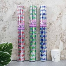 메탈 롤포장지 중 사각하트 색상랜덤 375mm 20m, 댕준샵 본상품선택