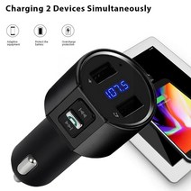 3.4a 빠른 usb 충전기 블루투스 자동차 키트 fm 송신기 carkit 음악 오디오 핸즈프리 무선 변조기 플레이어 mp3 전화 f6a6