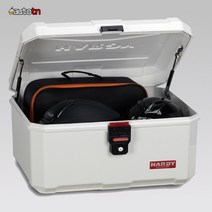 ab 하디 오토바이 바이크 HD100 100L 탑박스 배달통 배달가방 피자가방 슬라이드짐대용, 화이트