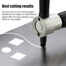 금속 시트 커터 더블 헤드 전동 드릴 부착물 휴대용 니블러 절단 기계, [01]