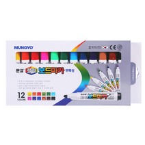 장군사 문교 칼라 보드마카세트, 12색, 4개