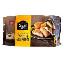 동원 퀴진 크리스피 생선커틀렛 400g/명태 통살 생선까스 빵가루 에어프라이어 반찬 간식 안주, 400g, 1봉지