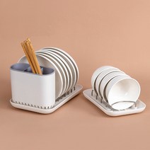 미니 식기건조대 컵 그릇 자주 작은 소형 원룸 슬림 설거지 건조대 다이소, 그릇 수저통거치대(화이트)