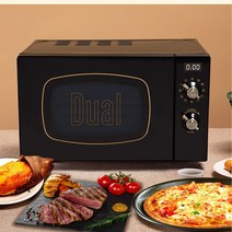 JRM0305 듀얼 DIK55 독일어 레트로 20L 전자 레인지 통합 가정용 소형 미니 스토브 스테인레스 스틸 주방, 02 Black_06 KR