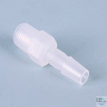 숫나사선 어댑터 나사선과 호스 연결용 Natural PP PVDF (Teflon) C20-140-23 PPTA06, 2) Tube Fitting Natural PP 1/8inch NPT 5/16inch 7.94mm