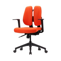 [무료배송]듀오백 D2-350Z 패브릭 인조가죽 다양한 색상 / 사무용의자 학생의자, 오렌지 패브릭