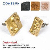 불박기 가죽 공예 불박 도장 기계 제작 인쇄 ZONESUN 사용자 정의 로고 황동 금형 스탬프 나무 종이 엠보싱 DIY 디자인 몰딩 뜨거운 호 일 스탬핑 열 프레스, smaller than 5x3cm