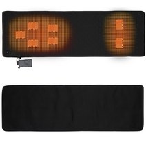 USB 전기 온열 침낭 라이너 여행 및 캠핑 시트 7 개의 난방 영역 휴대용 야외 피크닉 따뜻한 패드, 01 black