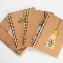 회원 수첩 관리 업무 필기 스프링 미니 노트, 단품